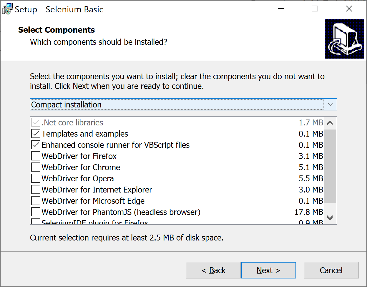 SeleniumBasic インストール | Programan